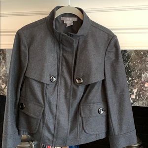 Per Se grey wool/cashmere jacket